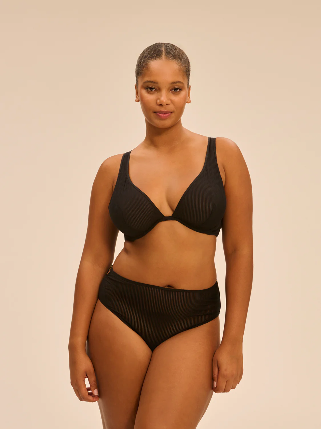 Soutien-gorge triangle avec armatures - Noir - Image 9