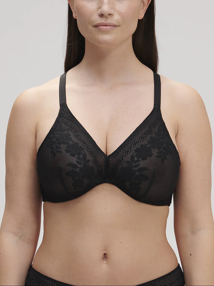 Soutien-gorge triangle avec armatures - Noir - Image 4