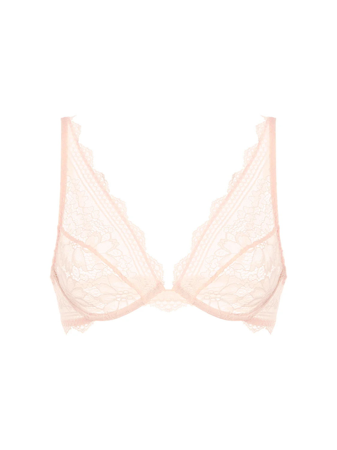 Soutien-gorge triangle avec armatures - Poudre Pétale - Image 15