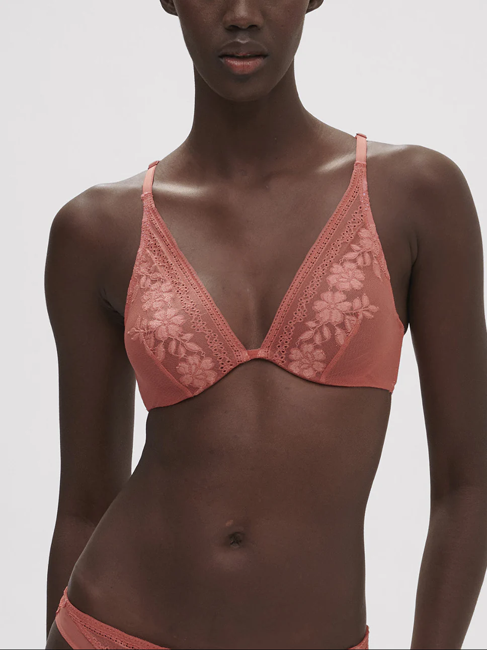 Soutien-gorge triangle avec armatures - Rose Texas