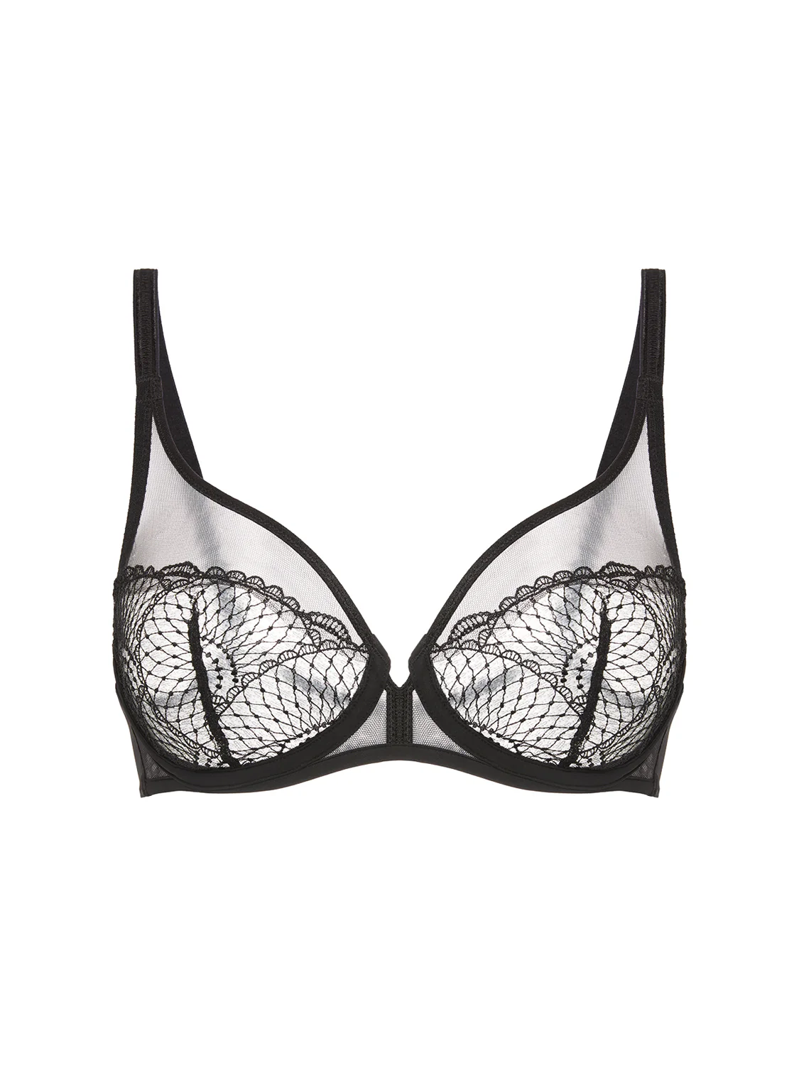 Soutien-gorge triangle emboitant décolleté plongeant - Noir - Image 5