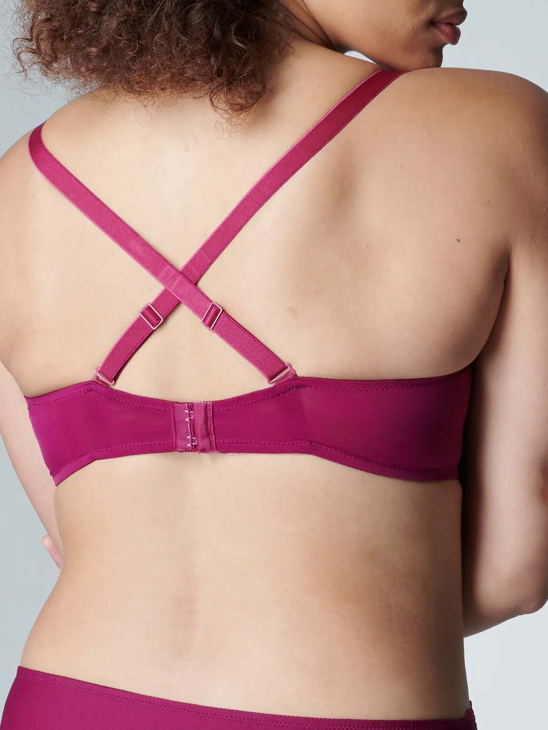 Soutien-gorge triangle emboitant décolleté plongeant - Syrah - Image 4
