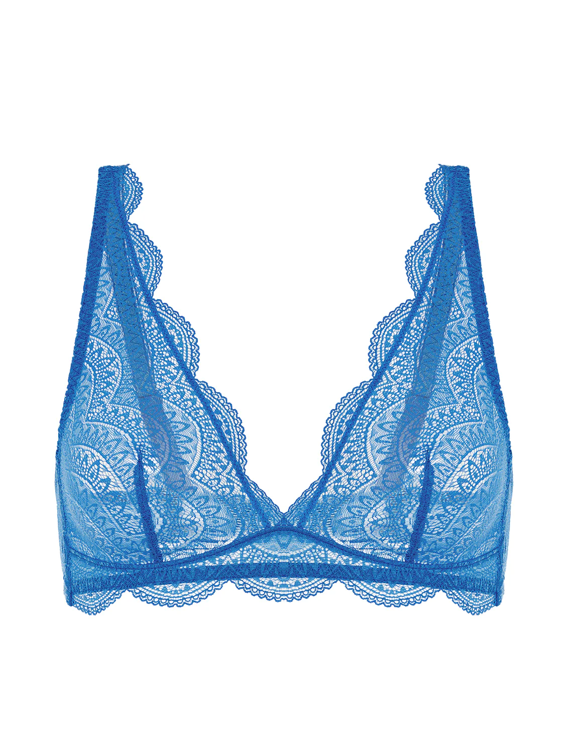 Soutien-gorge triangle sans-armatures - Bleu Myosotis - Image 3