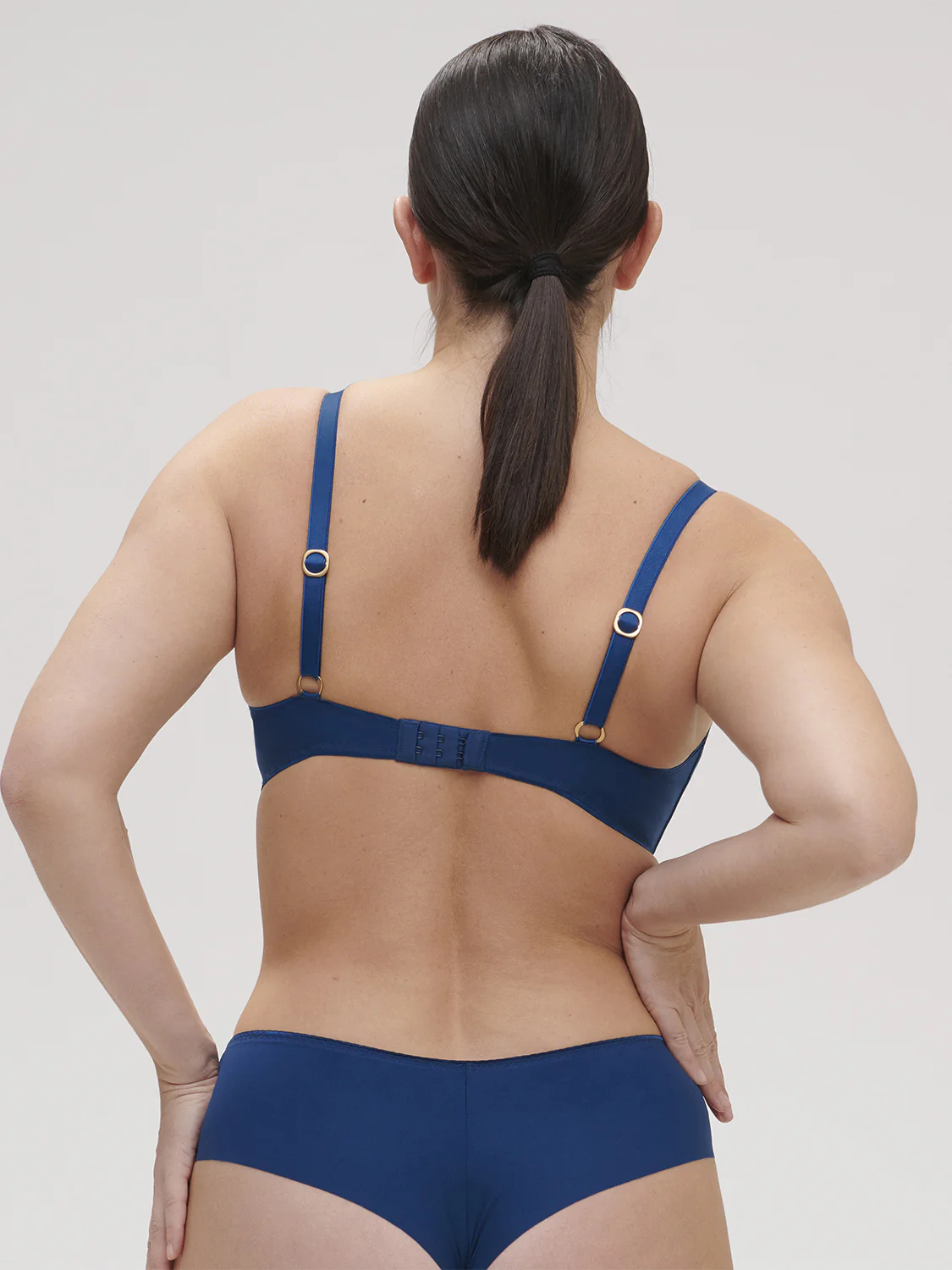 Soutien-gorge triangle sans-armatures - Bleu Poséidon - Image 5