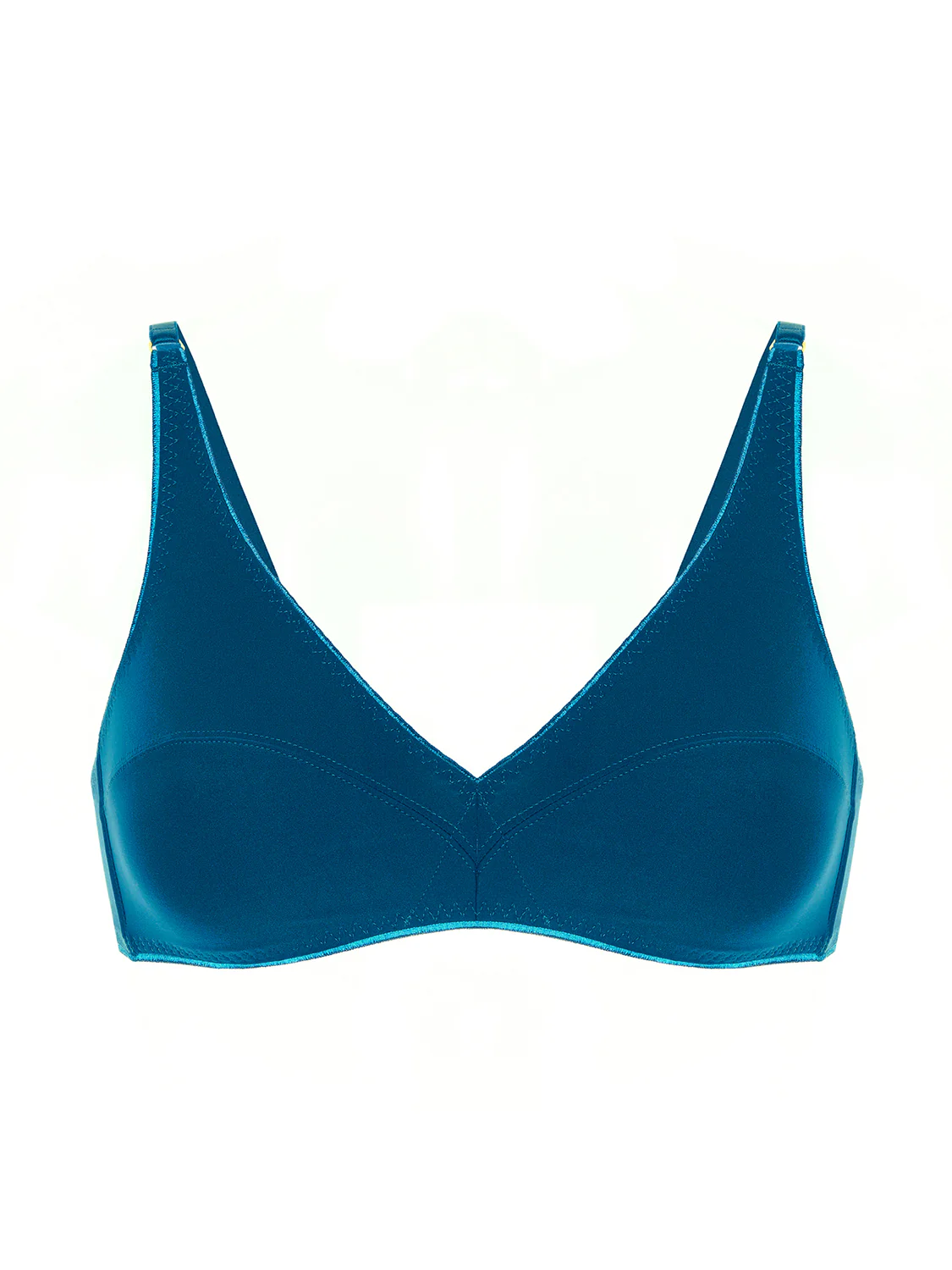 Soutien-gorge triangle sans-armatures - Bleu Poséidon - Image 6