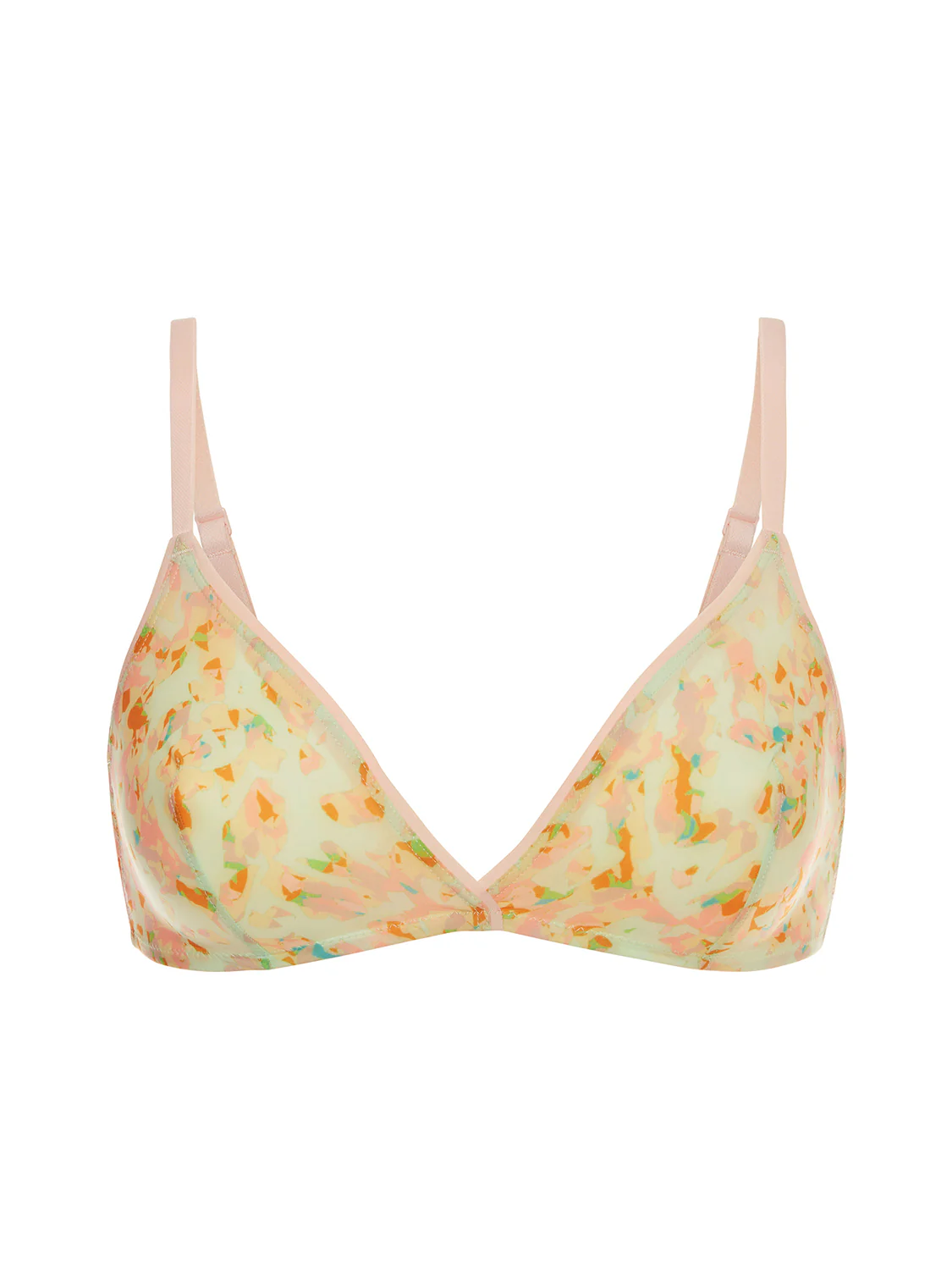 Soutien-gorge triangle sans-armatures - Imprimé Terrazzo - Image 3