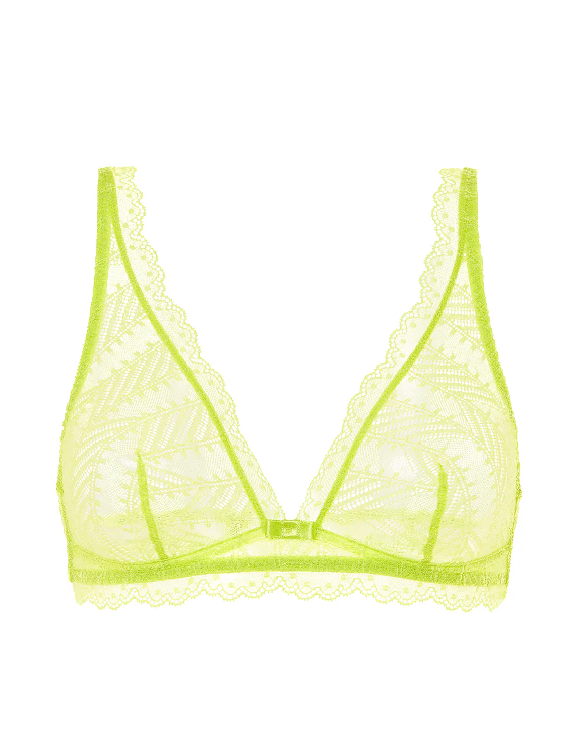 Soutien-gorge triangle sans-armatures - Lime - Image 4