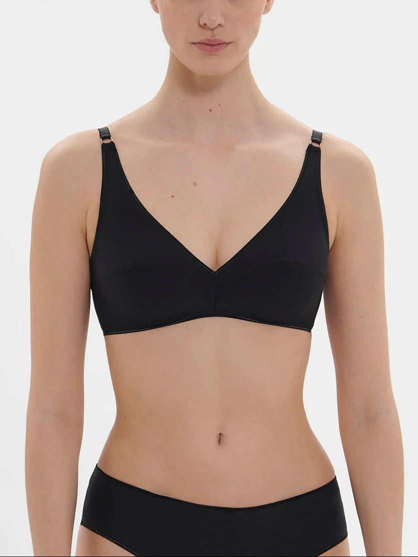 Soutien-gorge triangle sans-armatures - Noir
