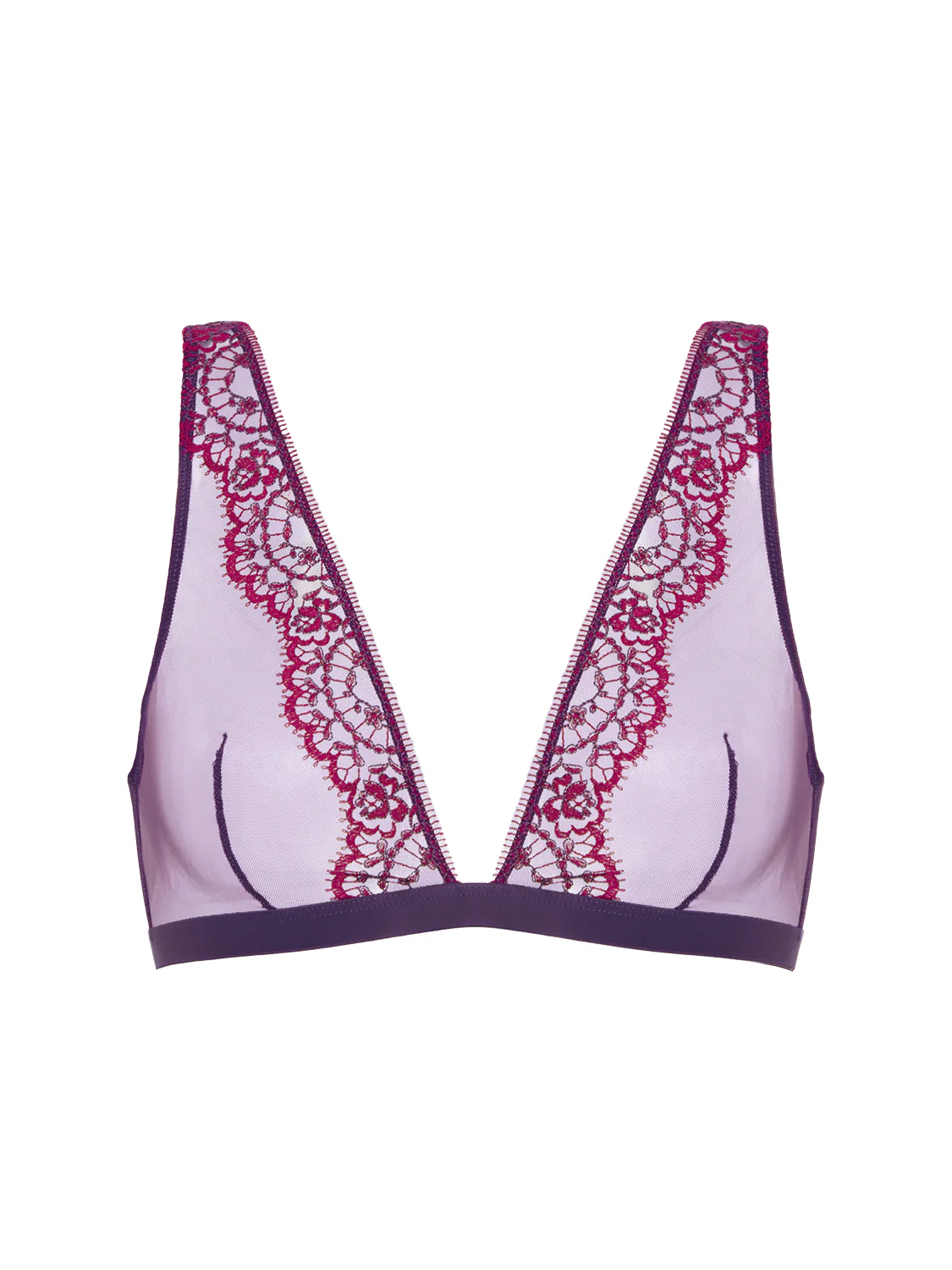 Soutien-gorge triangle sans-armatures - Violet Euphoria - Image 4