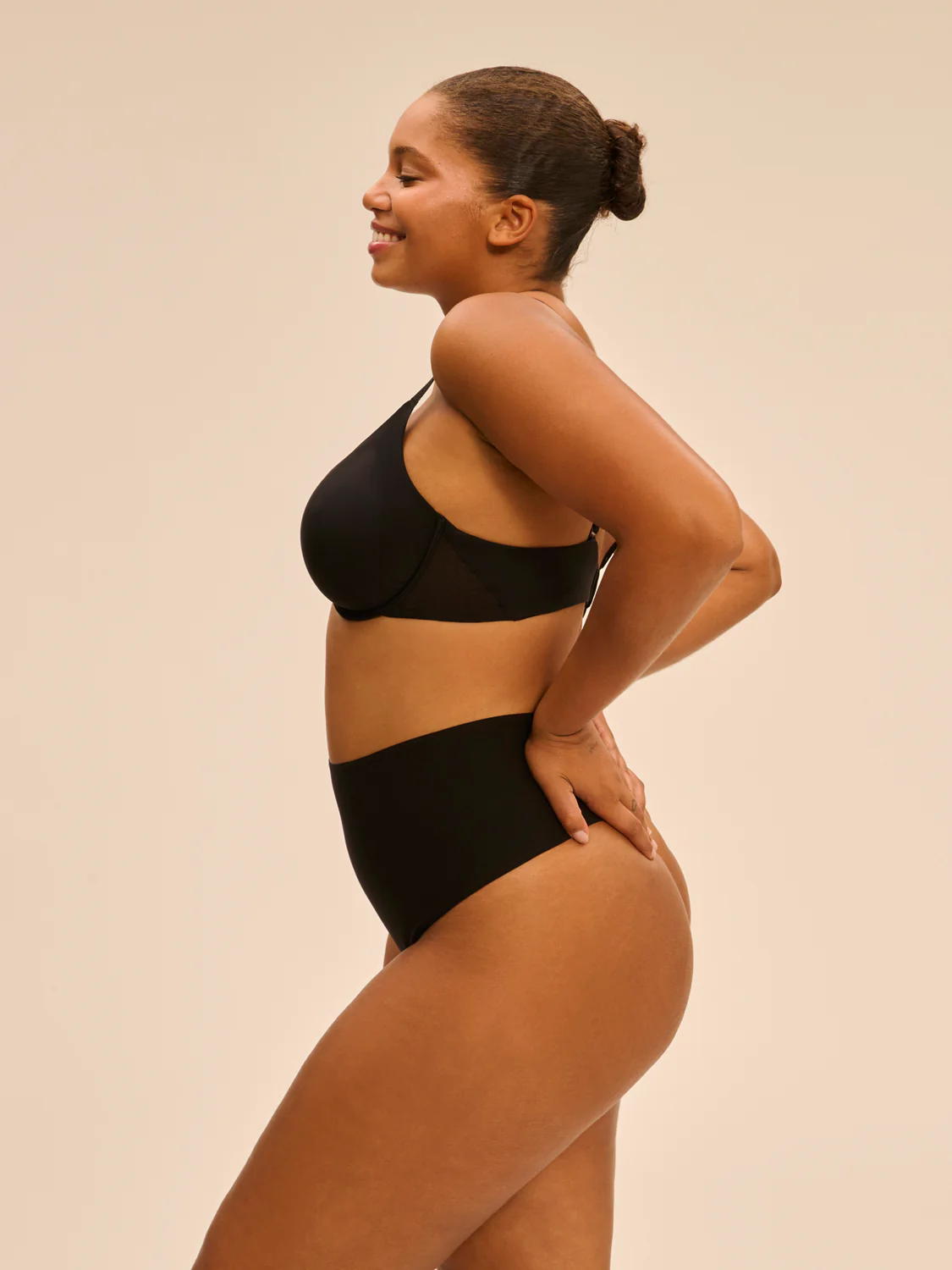 String gainant taille haute - Noir - Image 8