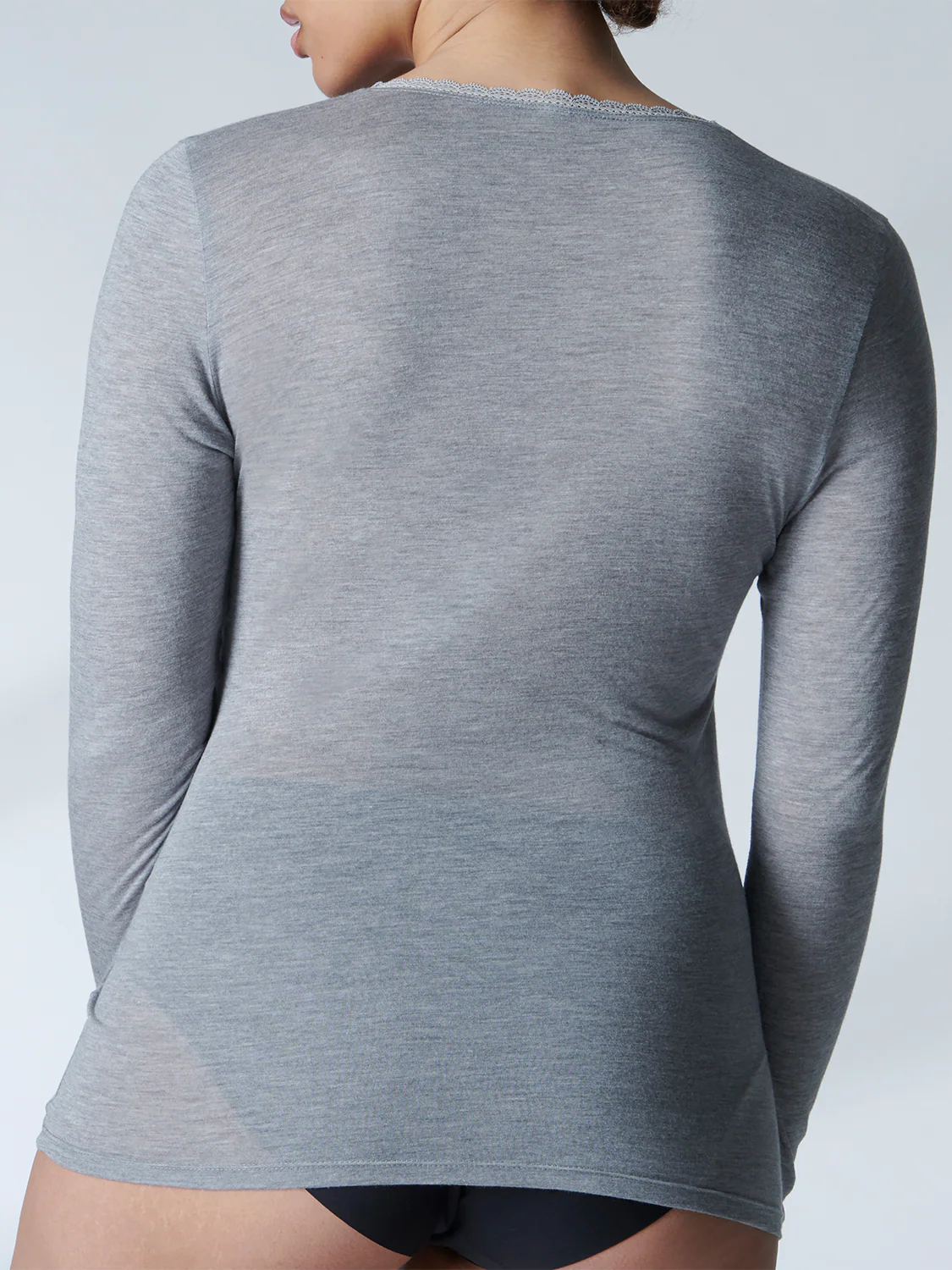 Top Manches Longues - Gris chiné - Image 4
